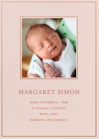 Debossed Details - Announcement by Sugar Paper