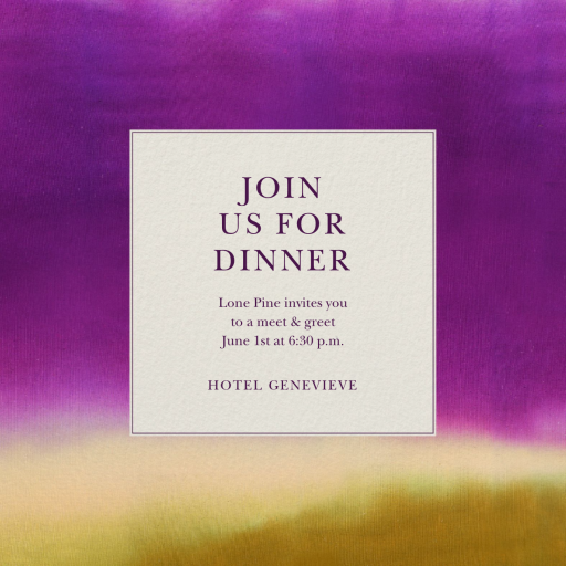New Hue - Dinner Party Invitation by Oscar de la Renta