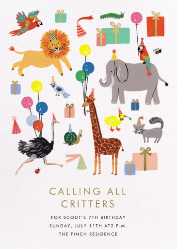 Wild Party - Birthday Invitation by Rifle Paper Co.