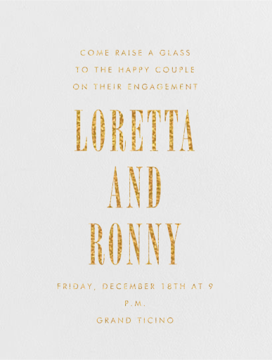 Armory - Engagement Party Invitation by Paperless Post