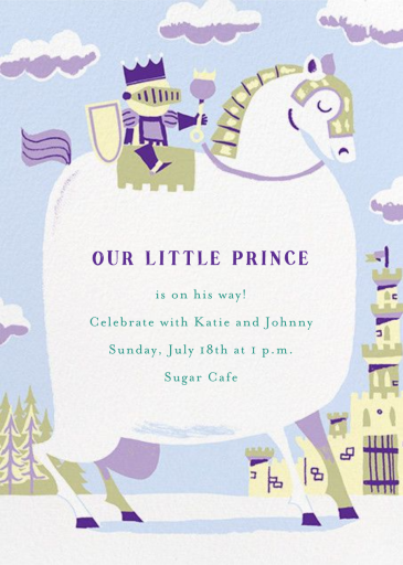 Our Little Prince - Birthday Invitation by Paperless Post