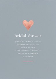 Foil Heart - Bridal Shower Invitation by Sugar Paper