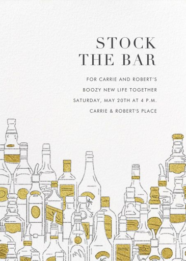 Behind the Bar - Bridal Shower Invitation by Paperless Post