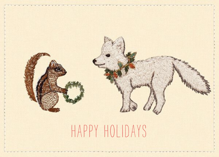 Wreath Exchange - Holiday Card by Coral & Tusk