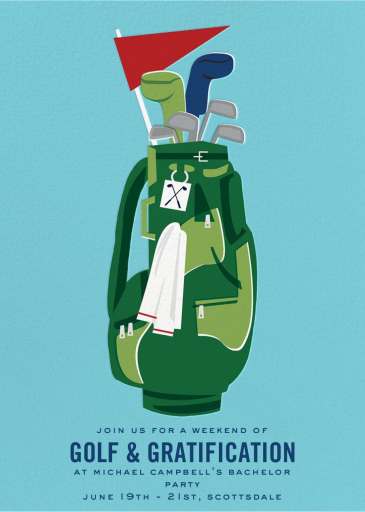 Golf Goat - Bachelor Party Invitation by Cheree Berry Paper & Design