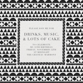 Geometric Border - Birthday Invitation by Paperless Post