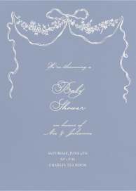 Ribbon Garland - Baby Shower Invitation by Emilia Wickstead