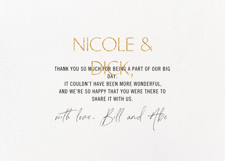 Biggest Thanks by Paperless Post - Back