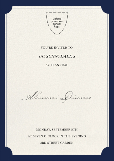 Frame Matting (Customizable Template) - Alumni Event Invitation by Paperless Post