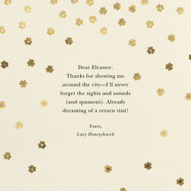 Orchid Shower (Square) - Thank You Card by kate spade new york