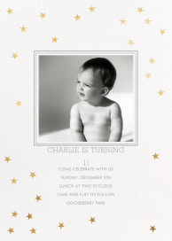 Starry First Birthday - First Birthday Invitation by Sugar Paper