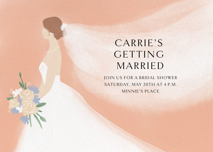 Epic Veil - Bridal Shower Invitation by Paperless Post