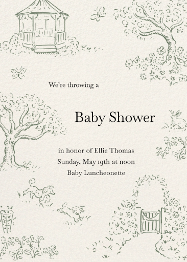 Garden Wanderer - Baby Shower Invitation by Kirby x Art