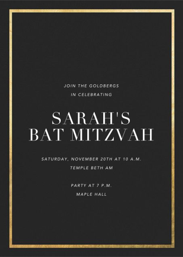 Idylle - Bar & Bat Mitzvah Invitation by Paperless Post