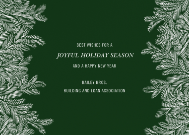Red Fir I (Greeting) - Holiday Card by Paperless Post
