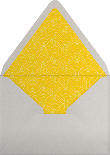 Abstract Ikat Pattern Frame Invitation Envelope