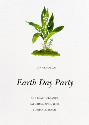 Muguet - Felix Doolittle - Earth Day Invitations