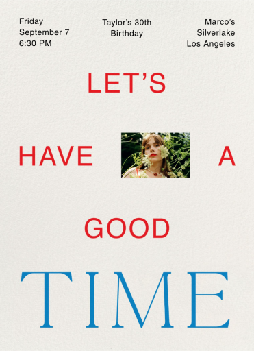 Good Good Time - Invitation by Goods Gang