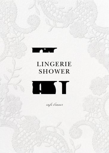 Vintage Lace - Holiday Card by Oscar de la Renta