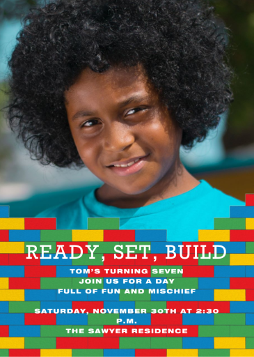 Ready, Set, Build (Photo) - Invitation by Paperless Post