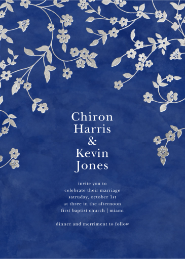 Floral Trellis II - Wedding Invitation by Oscar de la Renta