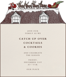 Santa on Rooftop - Party Invitation by Paperless Post