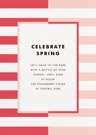 Colorblocked Stripes - Spring Party Invitation by kate spade new york