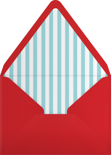 Red and Blue Pool Party - Paperless Post Envelope
