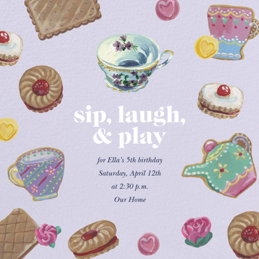 Biscuits - Invitation by Nathalie Lété