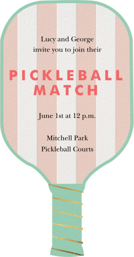 Pickleball Paddle by Meri Meri