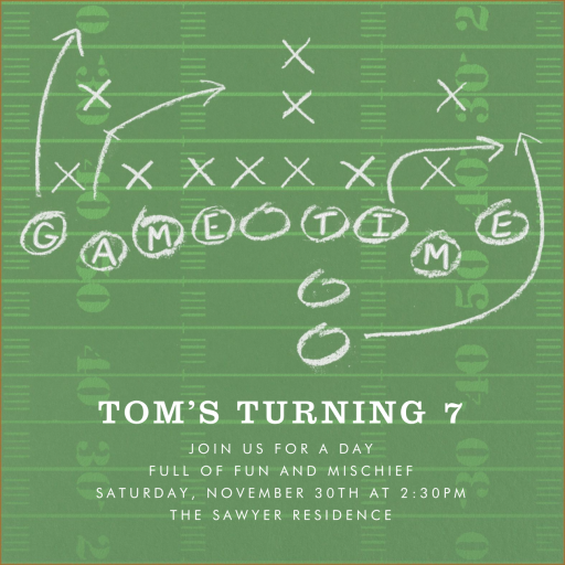 Game Plan - Birthday Invitation by Paperless Post