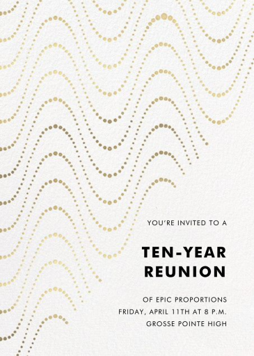 Let's Groove - Class Reunion Invitation by kate spade new york