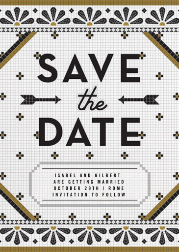 Connecting Passengers - Save the Date by Cheree Berry Paper & Design