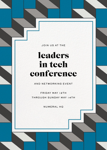 Staircase - Conference Invitation by Jonathan Adler