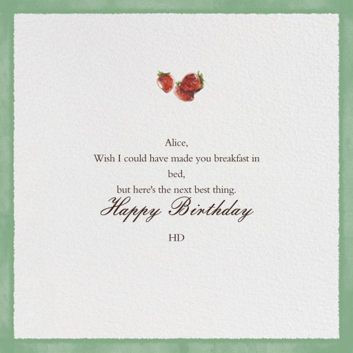 Breakfast in Bed - Greeting Card by Paperless Post - Back