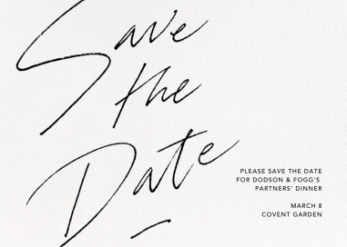 Markham - Event Save the Date by Paperless Post