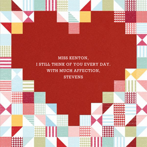 Quilted Heart - Valentine's Day Card by Paperless Post - Back