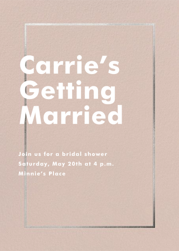 Fillet - Bridal Shower Invitation by Paperless Post