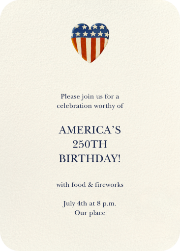 American Heart - Summer Party Invitation by Felix Doolittle