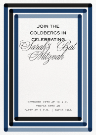 Concentric - Bar & Bat Mitzvah Invitation by Paperless Post