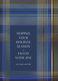Sparkling Tartan - Greeting Card by Paperless Post