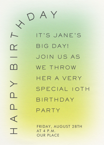 Warm Haze - Birthday Invitation by Paperless Post