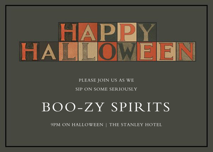 Block Halloween - Invitation by John Derian