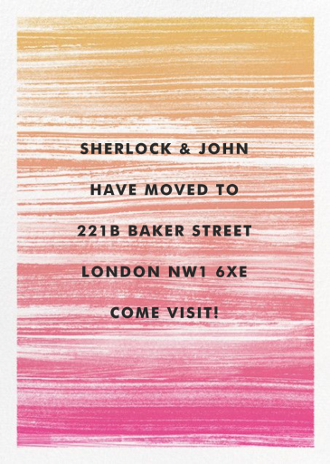 Gradient Messy Strokes - Housewarming Invitation by Paperless Post