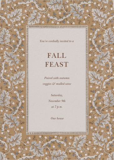 Autumn Filigree - Invitation by Schumacher