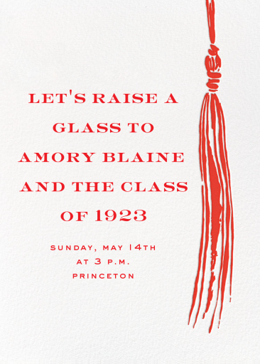 KSNY Tassel - Graduation Party Invitation by kate spade new york