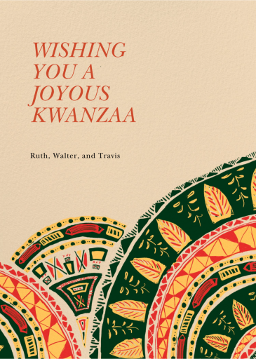 Nia - Kwanzaa Card by Paperless Post