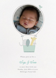 First Flight - Baby Shower Invitation by Little Cube