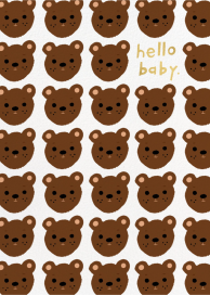Hello Bears - Greeting Card by Carolyn Suzuki Studio