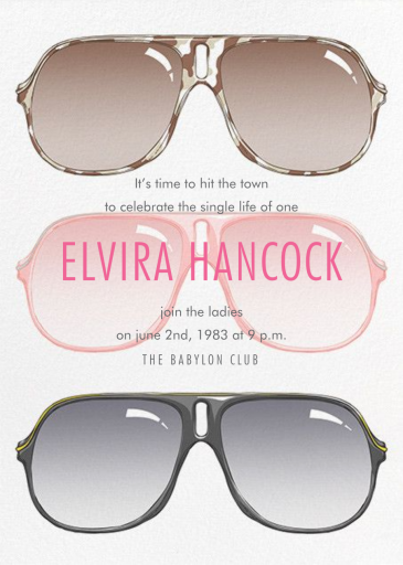 South Beach 1978 - Bachelorette Party Invitation by Paperless Post